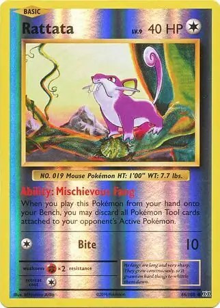 Rattata Reverse Holo 66 Normal