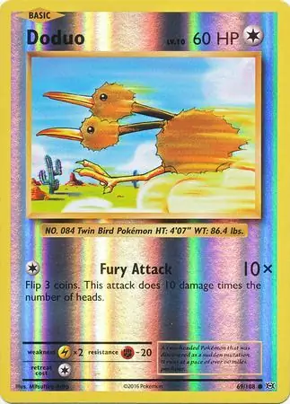 Doduo Reverse Holo 69 Normal