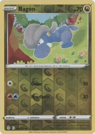 Bagon Reverse Holo 107 Normal
