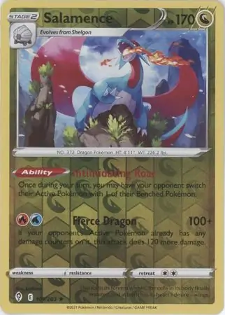 Salamence Reverse Holo 109 Normal