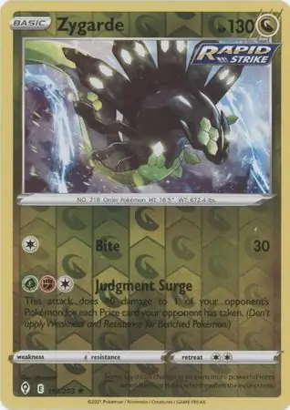 Zygarde Reverse Holo 118 Normal