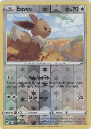 Eevee Reverse Holo 125