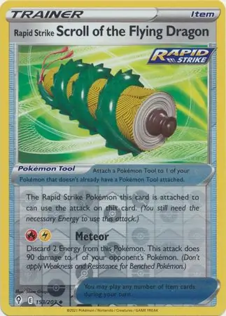 Rapid Strike Scroll of the Flying Dragon Reverse Holo 153 Normal