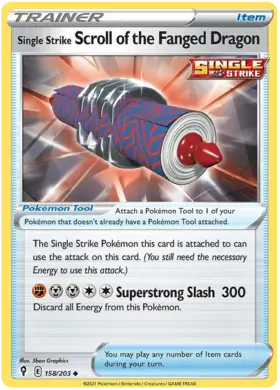 Single Strike Scroll of the Fanged Dragon 158