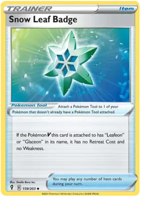 Snow Leaf Badge 159