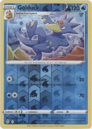 Golduck Reverse Holo 025
