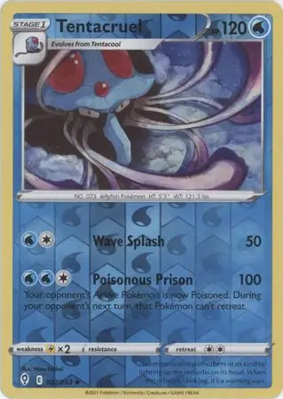 Tentacruel Reverse Holo 027