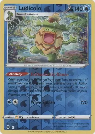 Ludicolo Reverse Holo 034 Normal