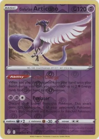 Galarian Articuno Reverse Holo 063 Normal