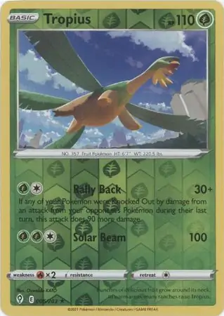 Tropius Reverse Holo 006