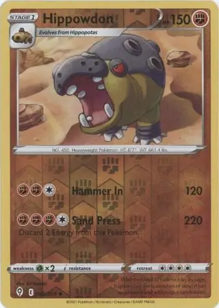 Hippowdon Reverse Holo 085 Normal