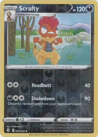 Scrafty Reverse Holo 099 Normal