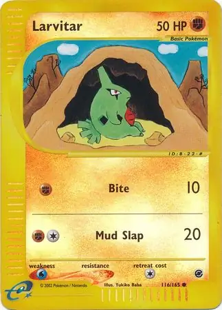 Larvitar Reverse Holo 116 Normal