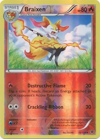 Braixen Reverse Holo 12 Normal