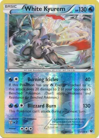 White Kyurem Reverse Holo 21 Normal