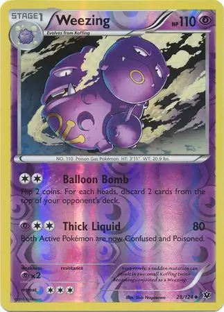Weezing Reverse Holo 28 Normal