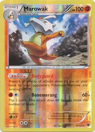 Marowak Reverse Holo 37 Normal