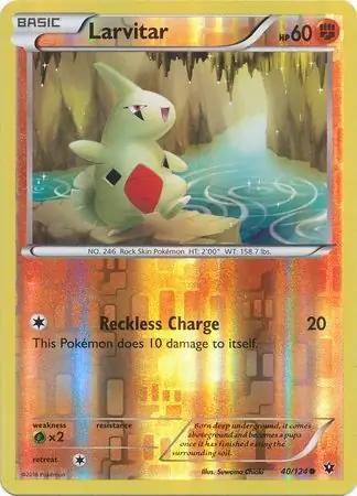 Larvitar Reverse Holo 40 Normal