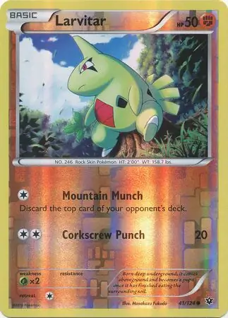 Larvitar Reverse Holo 41 Normal