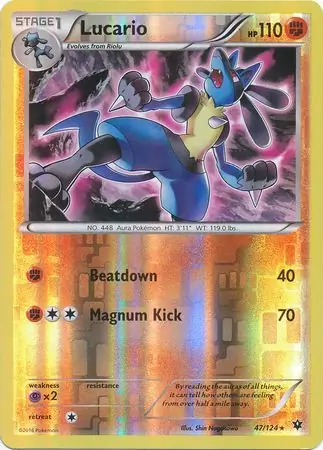 Lucario Reverse Holo 47