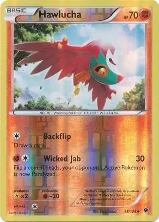 Hawlucha Reverse Holo 48 Normal