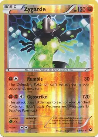 Zygarde Reverse Holo 53 Normal