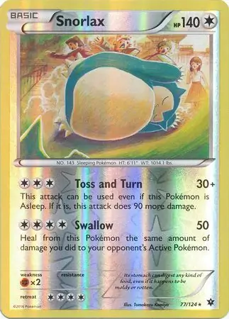 Snorlax Reverse Holo 77 Normal