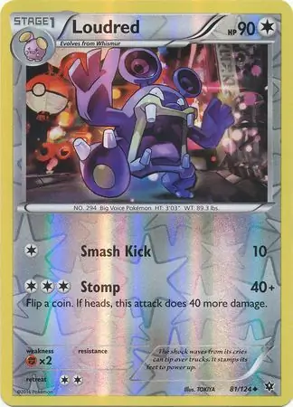 Loudred Reverse Holo 81 Normal