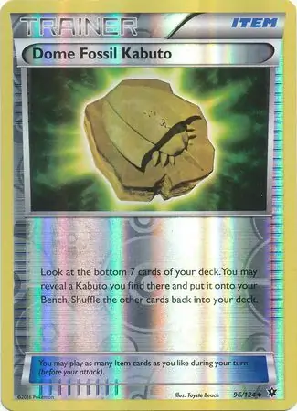 Dome Fossil Kabuto Reverse Holo 96