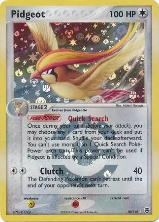 Pidgeot Reverse Holo 10 Normal