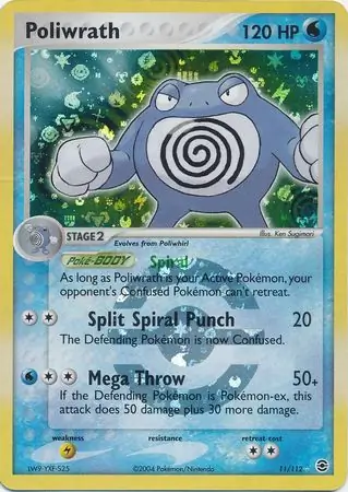 Poliwrath Reverse Holo 11 Normal