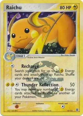 Raichu Reverse Holo 12