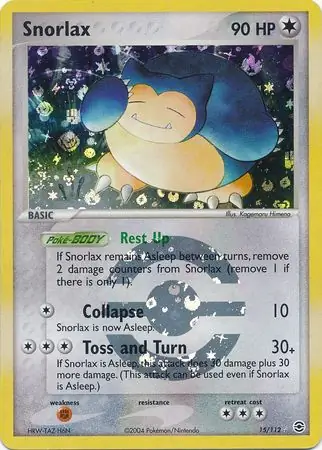 Snorlax Reverse Holo 15