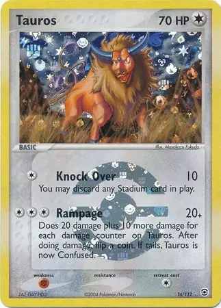 Tauros Reverse Holo 16 Normal