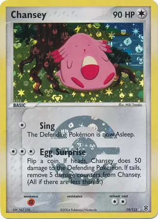 Chansey Reverse Holo 19 Normal