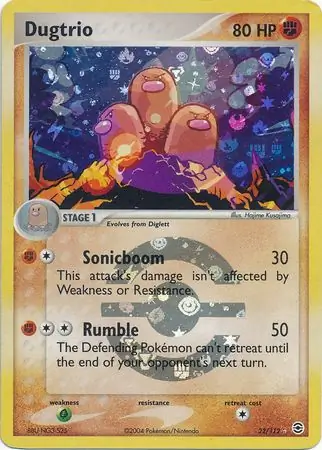 Dugtrio Reverse Holo 22 Normal