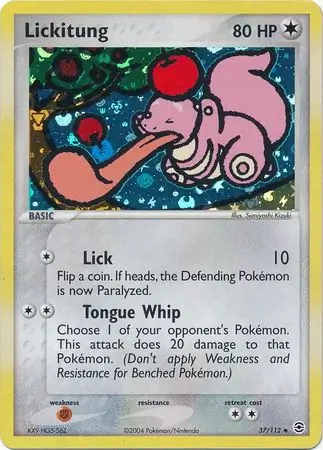 Lickitung Reverse Holo 37 Normal