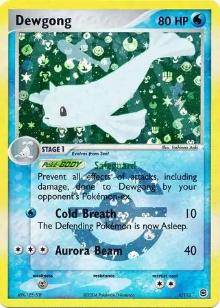 Dewgong Reverse Holo 3