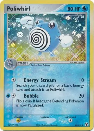 Poliwhirl Reverse Holo 46 Normal