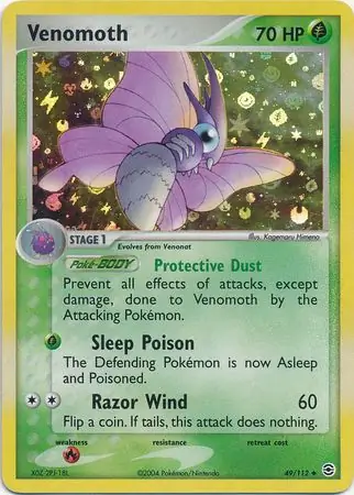 Venomoth Reverse Holo 49 Normal