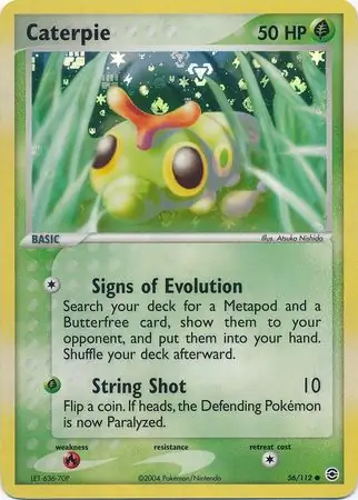 Caterpie Reverse Holo 56 Normal