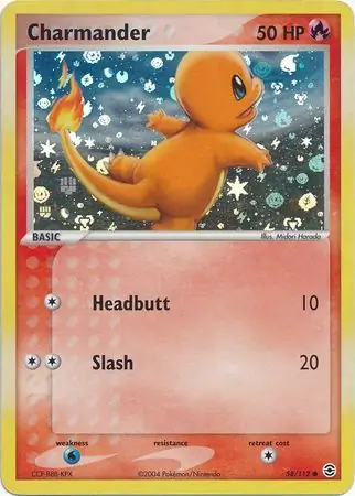 Charmander Reverse Holo 58 Normal