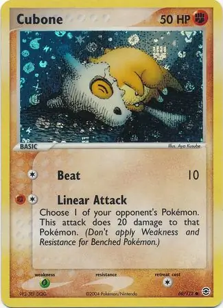 Cubone Reverse Holo 60 Normal