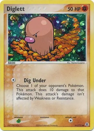 Diglett Reverse Holo 61 Normal