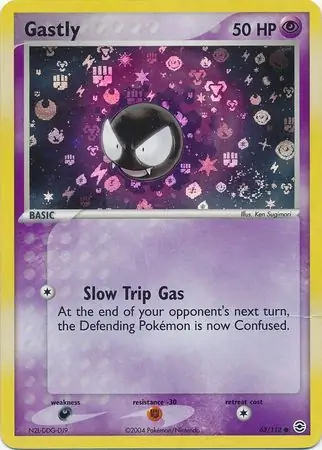 Gastly Reverse Holo 63 Normal