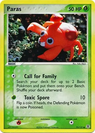 Paras Reverse Holo 72