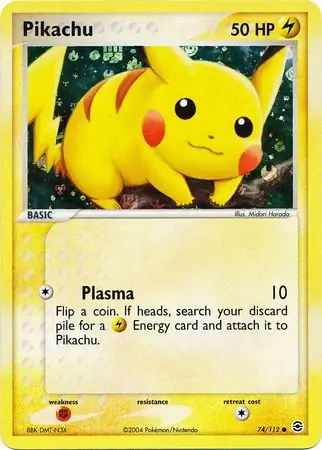 Pikachu Reverse Holo 74 Normal