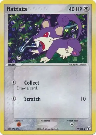Rattata Reverse Holo 77 Normal