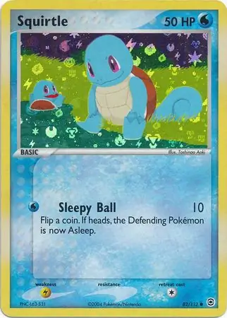 Squirtle Reverse Holo 82 Normal