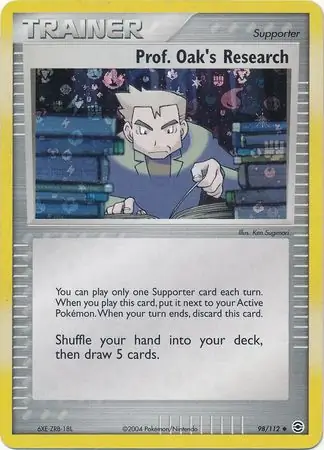Prof. Oak's Research Reverse Holo 98 Normal